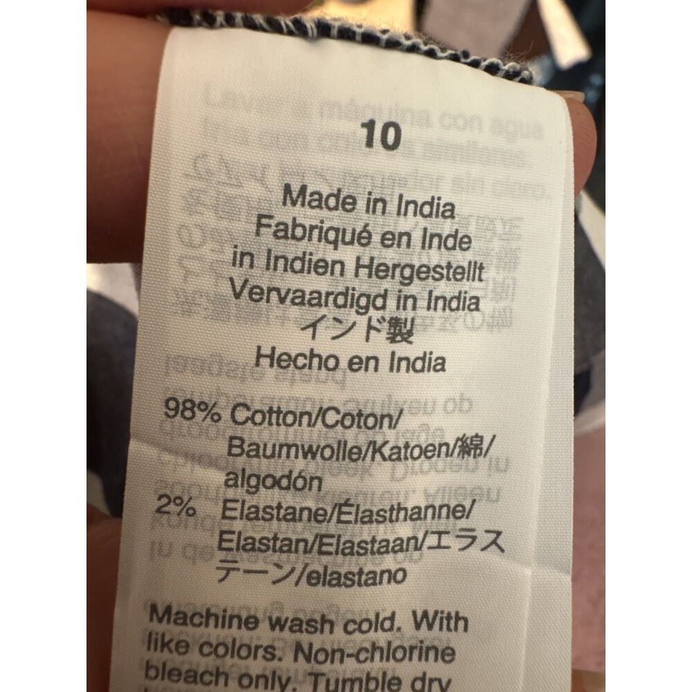 J.Crew Factory tie-waist poplin shirt dress in gingham - Picture 7 of 7